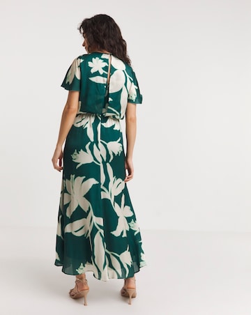 Joanna Hope Blouson Split Sleeve Dress