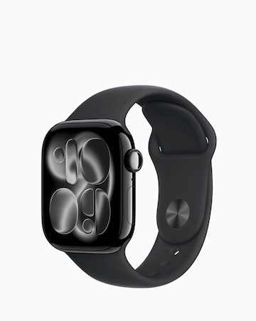 Apple Watch Series 11 GPS 42mm - Jet Black Aluminium/Black Sport Band - S/M