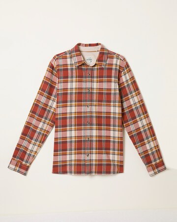 FatFace Routh Check Shirt (Regular & Tall) - Red
