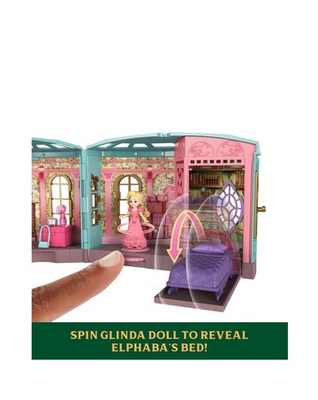 Wicked So Popular Dorm Small Doll Playset with 3 Play Spaces & 10 Total Pieces