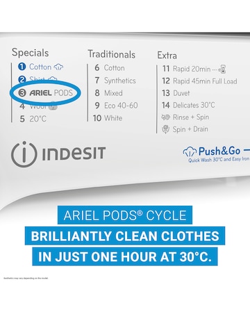 Indesit BWE 91496X WV UK 9kg, 1400rpm Washing Machine - White + Install