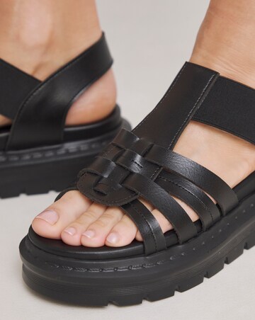 Heavenly Feet Samora Strappy Chunky Sandals Wide Fit