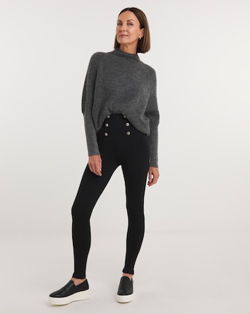 Black Military Ponte Leggings