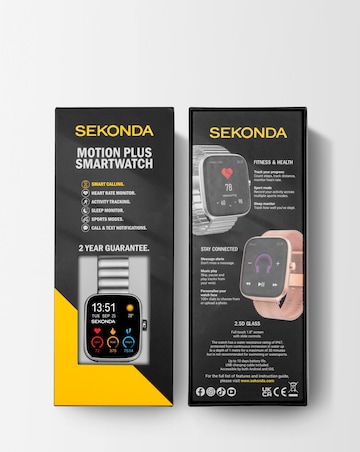 Sekonda Motion Plus Smart Watch - Silver Alloy Case & Stainless Steel Bracelet