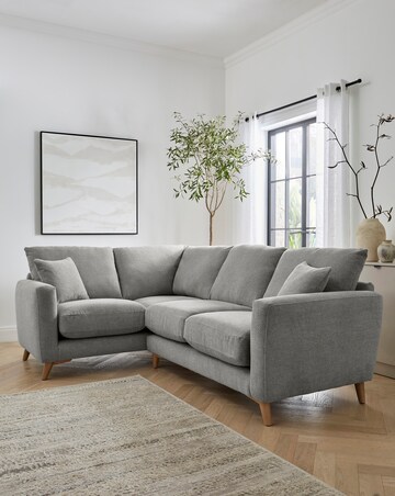 Beckett Chenille Left Hand Corner Sofa