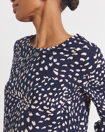 Crew Neck Balloon Sleeve Top