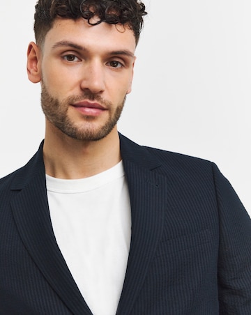 Seersucker Cotton Suit Jacket