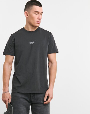 Garment Washed Paradise Palms Graphic Tshirt Long