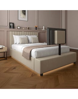 XR Living Maisie Fabric LED TV Ottoman Bed
