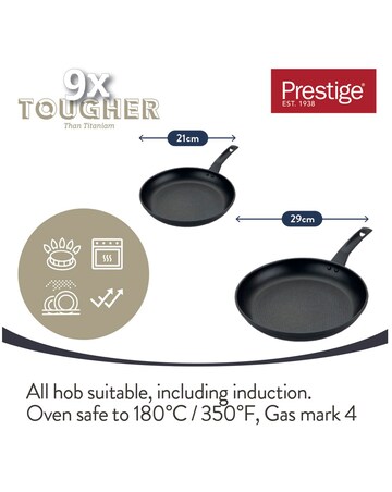 Prestige 9x Tougher Twin Frypans