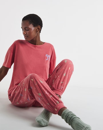 Pretty Lounge Christmas Cuffed Pyjama Set