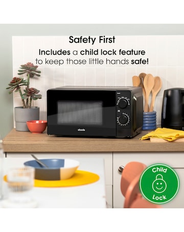 Abode AMM2005B 20L Manual Microwave - Black