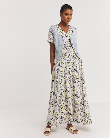Soft Touch Tiered Asymmetric Swing Dress