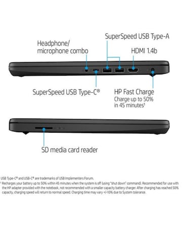 HP 14s-dq0518sa 14in Intel Celeron 4GB 128GB Windows 11s Laptop