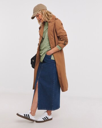 Green Acid Wash Classic Longline Sweatshirt