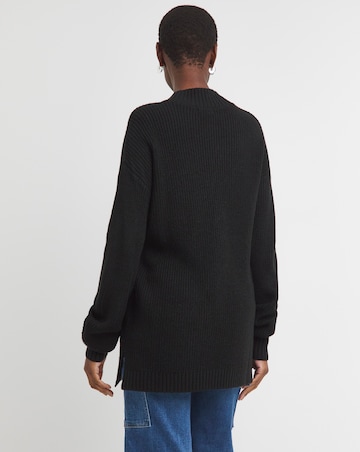 High Neck Ribbed Tunic