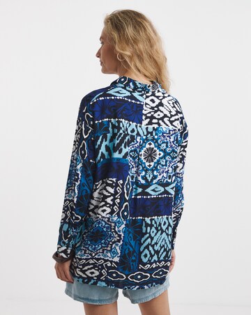Co-Ord Scarf Print Shirt