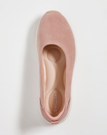 Leather Sporty Ballerina E Fit