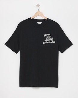 Ben Sherman Beach Club Back Print T-Shirt - Black