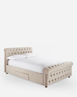 Kingston Velvet Storage Bed Frame