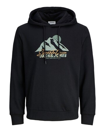Jack & Jones Mountain Graphic Hoodie - Black