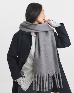 Lurex Fluffy Blanket Scarf