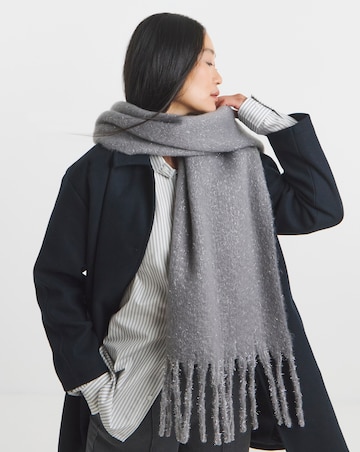 Lurex Fluffy Blanket Scarf