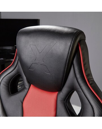 X Rocker Maverick Ergonomic PC Office Gaming Chair - Black / Red