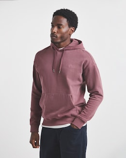 Union Garment Dyed Hoodie-Burgundy