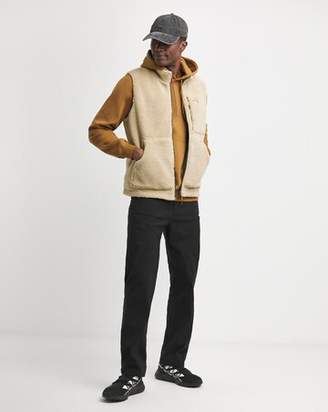 Snowdonia Khaki Reversable Borg Gilet