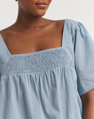 Cotton Square Neck Top