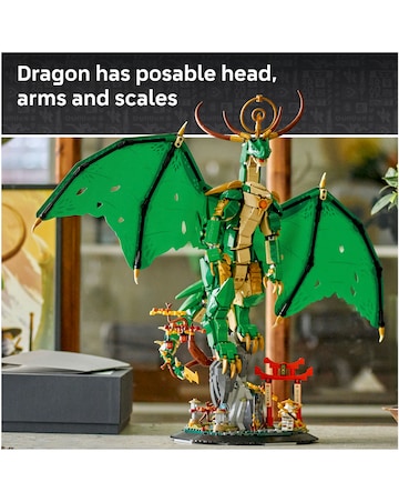 LEGO NINJAGO The Guardian Dragon Display Building Kit with Master Wu 71847