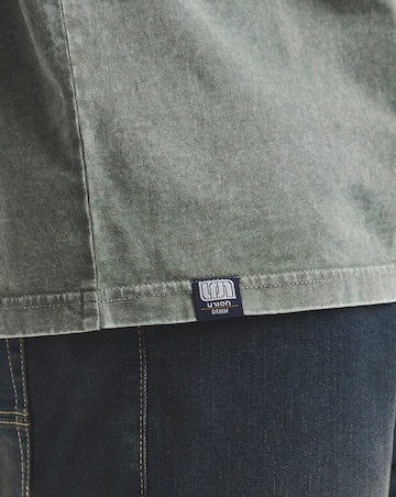 Union Garment Dyed Relaxed Fit T-Shirt- Brown