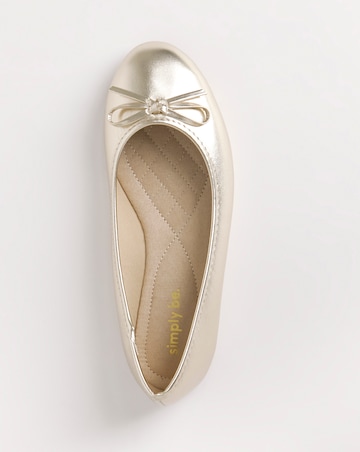 Selena Classic Flat Ballerina Shoes Wide E Fit