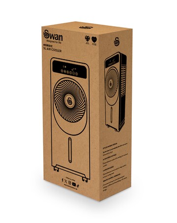 Swan 5L Grey Digital 2-in-1 Air Cooler