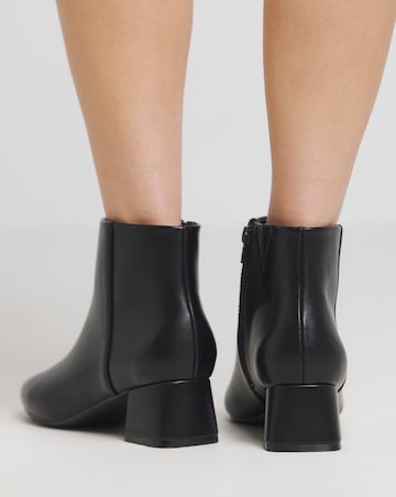 Kit Low Block Heel Ankle Boots Wide E Fit