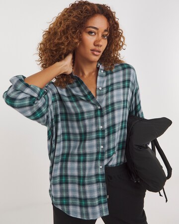 Check Oversized Shirt