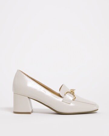 Flexible Block Heel Loafer with Trim E Fit