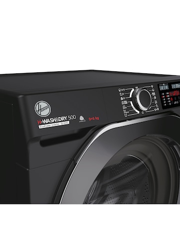 Hoover H-Wash & Dry 500 HD 496AMBCB/1-80 9+6Kg, 1400rpm Washer Dryer - Black