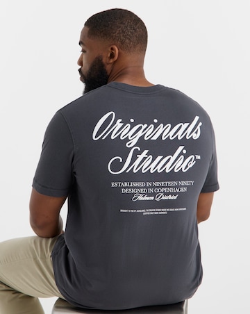 Jack & Jones Norrebro Back Graphic T-Shirt - Grey