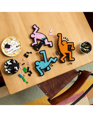 LEGO Art Keith Haring Dancing Figures Living Room Decor and Building Set 31216