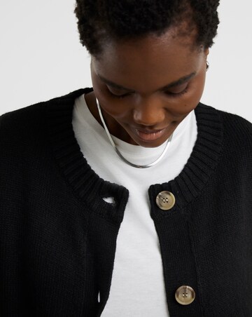 Re-luxe Black Wide Sleeve Cardigan