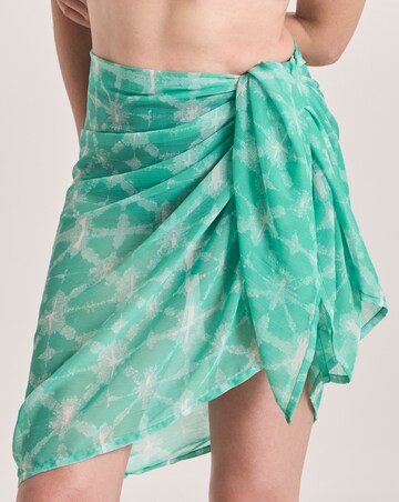 Tie Dye Print Beach Midi Sarong