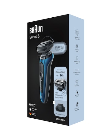 Braun Series 6 B1200 Rechargeable Shaver with Precision Trimmer