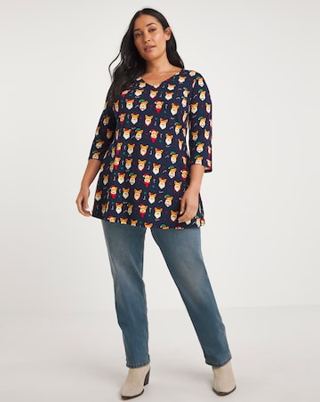 Joe Browns Christmas Corgi Jersey Tunic