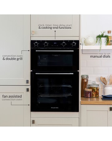 Russell Hobbs RH89DEO2001B Built-In Electric Fan Oven - Black