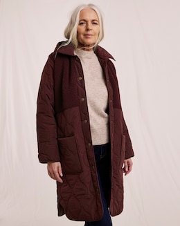 Julipa Borg Quilted Long Coat