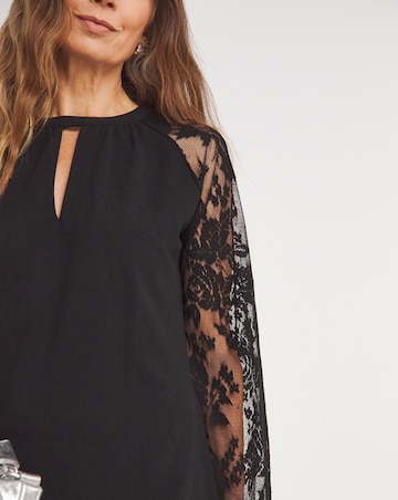 Lace Sleeve Shift Dress