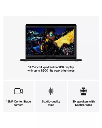 Apple MacBook Pro (M4, 2024) 14in 12-Core CPU 16-Core GPU 24GB 512GB Space Black