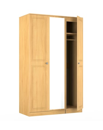 Richmond Ready Assembled 3 Door Mirrored Wardrobe